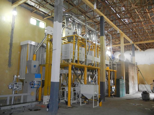 50 T/D corn flour mill plant in Zambia