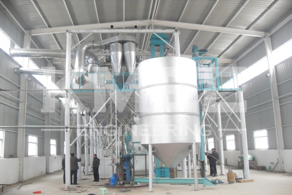 A 100T/D wheat flour milling plant in Kazakhstan