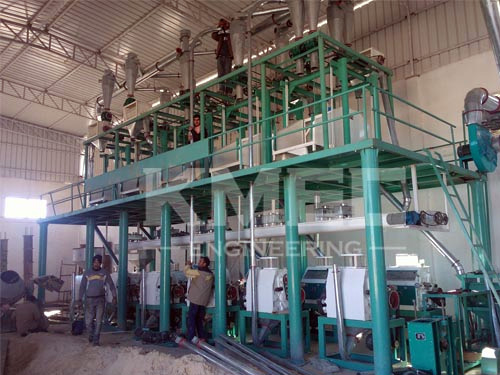 50T/D wheat flour milling line in Zambia