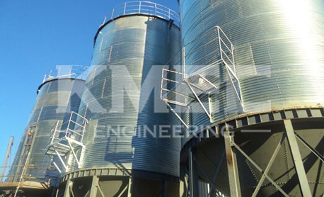 Storage silo in the 160T/D wheat flour milling plant